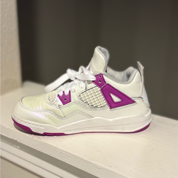 Air Jordan 4 Retro Athletic Shoes ‘Hyper Violet’ FQ1312 151 - Kids Size 13C - Picture 5 of 9